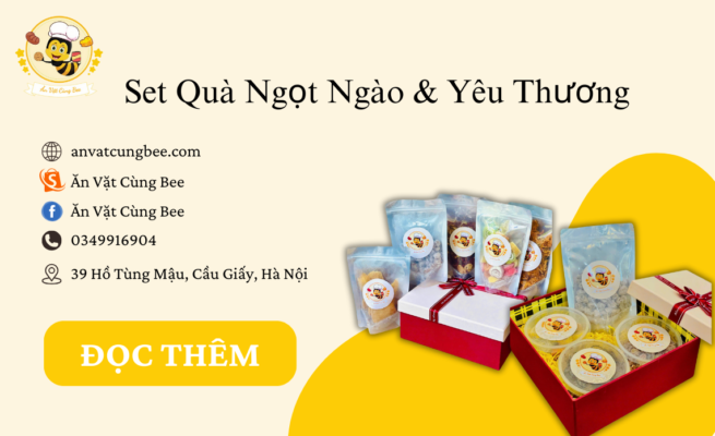 Hình ảnh minh họa set quà tặng ngọt ngào và yêu thương