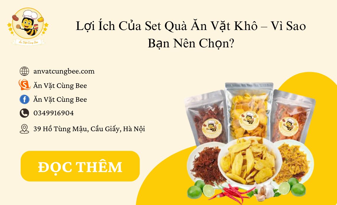 Ảnh bìa set quà ăn vặt khô